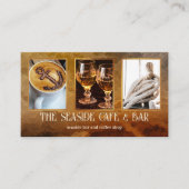 Carte De Visite Vos Photos Café Côtier Bar (Devant)