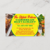 Carte De Visite Vos Photos Caribbean Restaurant Services de restau (Devant)