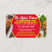 Carte De Visite Vos Photos Caribbean Restaurant Services de restau (Devant)