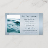 Carte De Visite Vos photos Dream Blue Spa Massage (Dos)