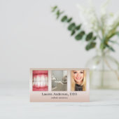 Carte De Visite Vos Photos Élégant Dentiste Professionnel (Debout devant)