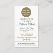 Carte De Visite Vos photos Modèle professionnel de la santé (Devant)