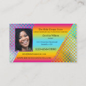 Carte De Visite Vos photos Portefeuille Jouets Boutique (Dos)