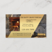 Carte De Visite Vos photos Portfolio Vineyard Winery (Dos)