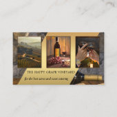 Carte De Visite Vos photos Portfolio Vineyard Winery (Devant)