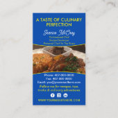 Carte De Visite Vos Photos Restaurant Chef Services de restauratio (Devant)