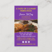 Carte De Visite Vos Photos Restaurant Chef Services de restauratio (Devant)