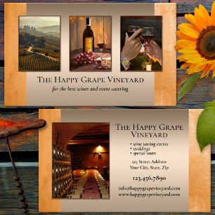 Carte De Visite Vos Photos Vignoble Vinicole