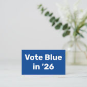 Carte De Visite Vote Blue en 2026 (Debout devant)