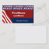 Carte De Visite Vote Modèle de campagne (Devant / Derrière)
