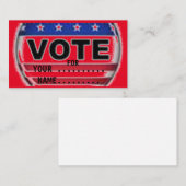CARTE DE VISITE VOTEZ POUR VOTRE CANDIDAT.... (Devant / Derrière)