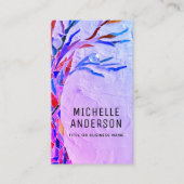 Carte De Visite Votre code QR professionnel violet (Devant)