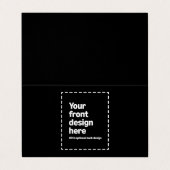 Carte De Visite Votre conception ici (Extérieur déplié)
