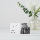 Carte De Visite Votre conception personnalisée de photo (Debout devant)