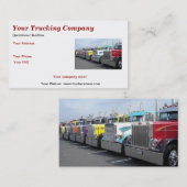 Carte De Visite Votre entreprise de camionnage (Devant / Derrière)