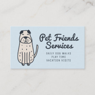 Carte De Visite Votre entreprise Services aux animaux
