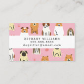 Carte De Visite Votre entreprise | Services aux animaux (Dos)