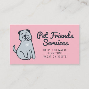 Carte De Visite Votre entreprise Services aux animaux