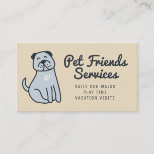 Carte De Visite Votre entreprise Services aux animaux