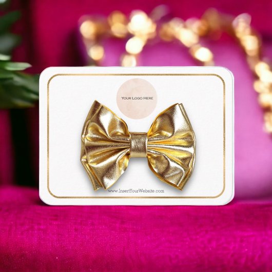 Carte De Visite Votre logo Arc-en-ciel Écran Clip à cheveux horizo