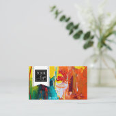 Carte De Visite Votre logo Artist Art Studio (Debout devant)