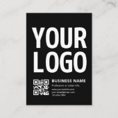 Carte De Visite Votre logo avec QR code et texte modifiables (Devant)
