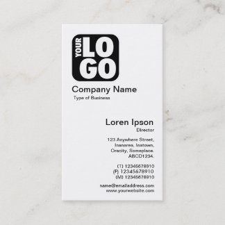 Carte De Visite Votre logo - blanc