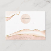 Carte De Visite Votre logo Blush & Gold Large (Devant)