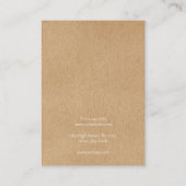 Carte De Visite Votre Logo Collier Verdure Bijoux Display Card (Dos)