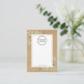 Carte De Visite Votre Logo Collier Verdure Bijoux Display Card (Debout devant)