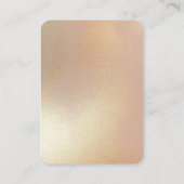 Carte De Visite Votre Logo Design Gold Shimmer Bijoux (Dos)
