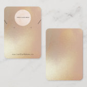 Carte De Visite Votre Logo Design Gold Shimmer Bijoux (Devant / Derrière)