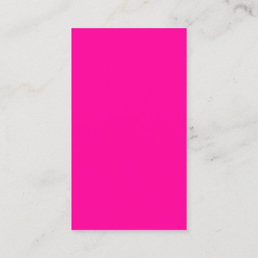 Carte De Visite votre logo en rose néon (Dos)