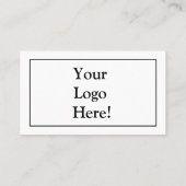 Carte De Visite Votre logo ici (Dos)