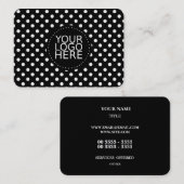 Carte De Visite Votre logo ici et or de points (Devant / Derrière)