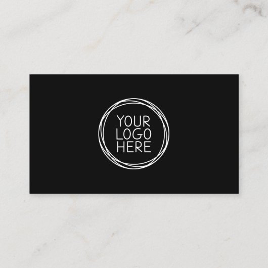 Carte De Visite Votre logo ici QR Code Icons Professional (Devant)