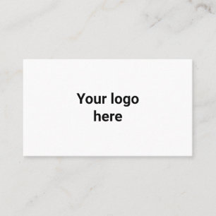 Carte De Visite votre logo ici simple minimal classique rond