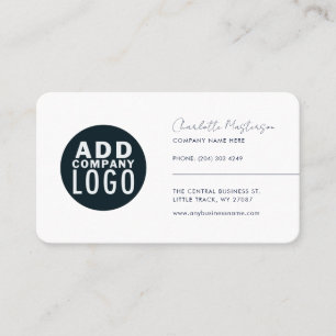 Carte De Visite Votre logo Minimaliste Entreprise Employés