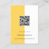 Carte De Visite Votre Logo Moderne Minimaliste Écran D'Oreille (Dos)