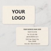 Carte De Visite Votre logo, Nom, Titre, Téléphone, E-mail, Adresse (Devant / Derrière)
