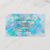 Carte De Visite votre logo opal texture arrière - plan (Dos)