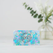 Carte De Visite votre logo opal texture arrière - plan (Debout devant)