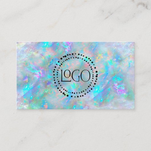 Carte De Visite votre logo opal texture arrière - plan (Devant)