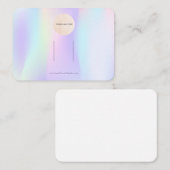 Carte De Visite Votre Logo Pastel Bow Écran Clip À Cheveux Horizon (Devant / Derrière)