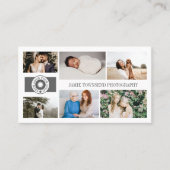 Carte De Visite Votre Logo Photo Collage Photographe Professionnel (Devant)