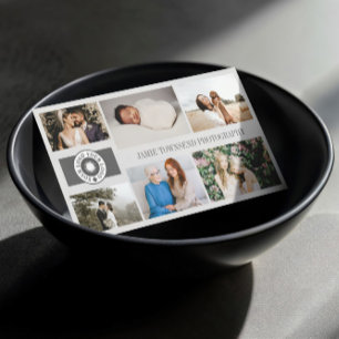 Carte De Visite Votre Logo Photo Collage Photographe Professionnel