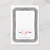 Carte De Visite Votre Logo Porte-Cadre Dessinée À La Main Écran 09 (Devant)