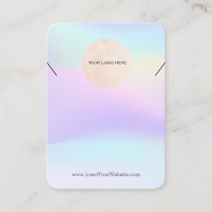 Carte De Visite Votre logo Rainbow Collier Display Card Large