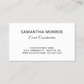 Carte De Visite Votre logo rouge et blanc (Dos)