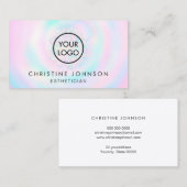 Carte De Visite votre logo sur des couleurs pastel délicates (Devant / Derrière)